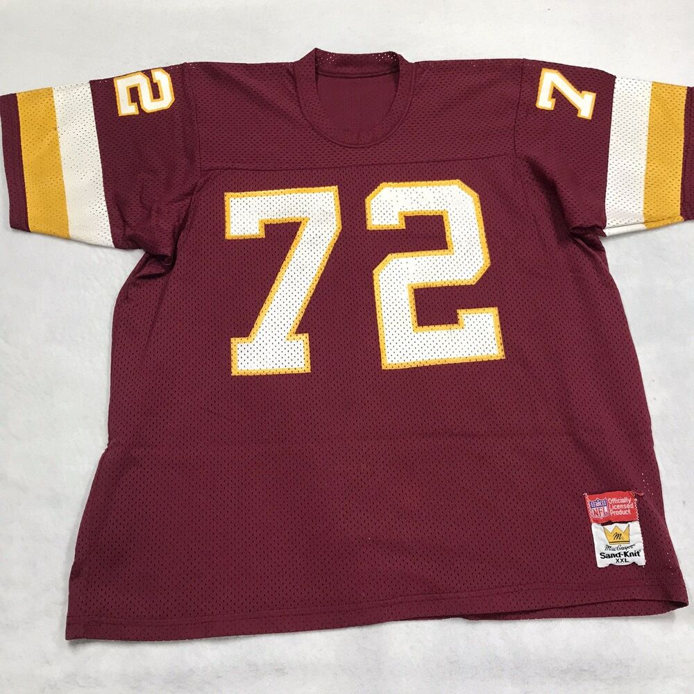 80s WASHINGTON REDSKINS MacGregor Football Jersey Men 2XL 72 Dexter Manley Retro